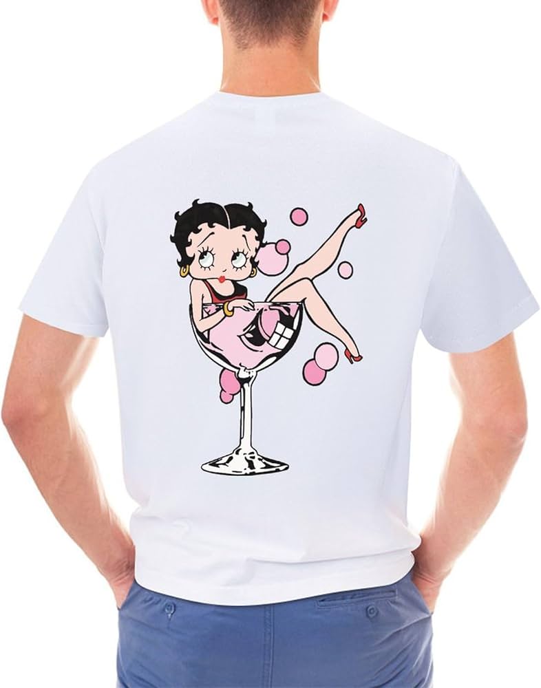 Amazon.co.jp: メンズ Tシャツ ベティちゃん 半袖 トップス 夏服 綿100